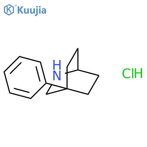 2-AZABICYCLO[2.2.2]OCTANE, 4-PHENYL-, HYDROCHLORIDE structure