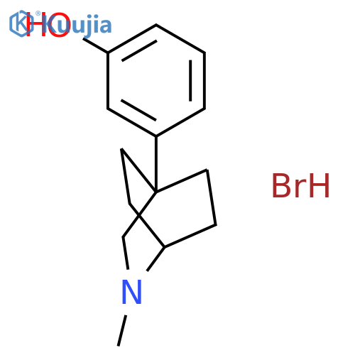 PHENOL, 3-(2-METHYL-2-AZABICYCLO[2.2.2]OCT-4-YL)-, HYDROBROMIDE structure