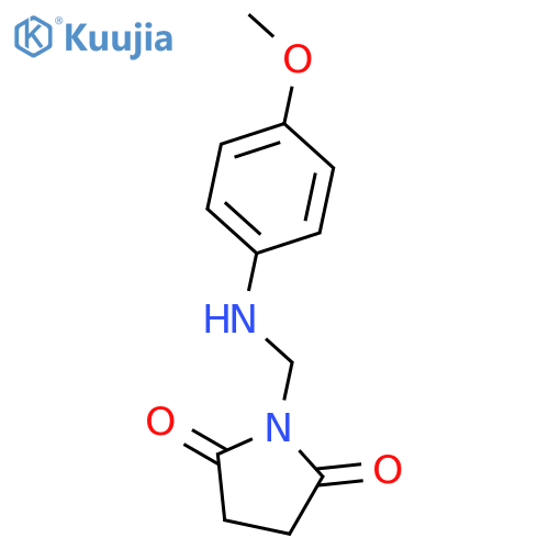 1-{(4-Methoxyphenyl)aminomethyl}pyrrolidine-2,5-dione structure