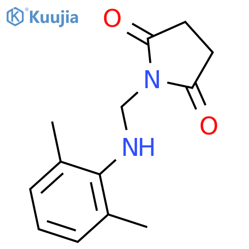 2,5-PYRROLIDINEDIONE, 1-[[(2,6-DIMETHYLPHENYL)AMINO]METHYL]- structure