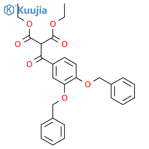 PROPANEDIOIC ACID, [3,4-BIS(PHENYLMETHOXY)BENZOYL]-, DIETHYL ESTER structure