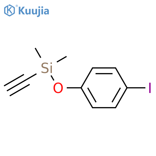 Silane, ethynyl(4-iodophenoxy)dimethyl- structure