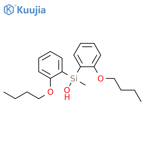 Silanol, bis(2-butoxyphenyl)methyl- structure