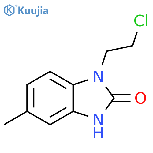 2H-Benzimidazol-2-one, 1-(2-chloroethyl)-1,3-dihydro-5-methyl- structure