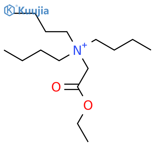 N,N-dibutyl-N-(2-ethoxy-2-oxoethyl)butan-1-aminium structure