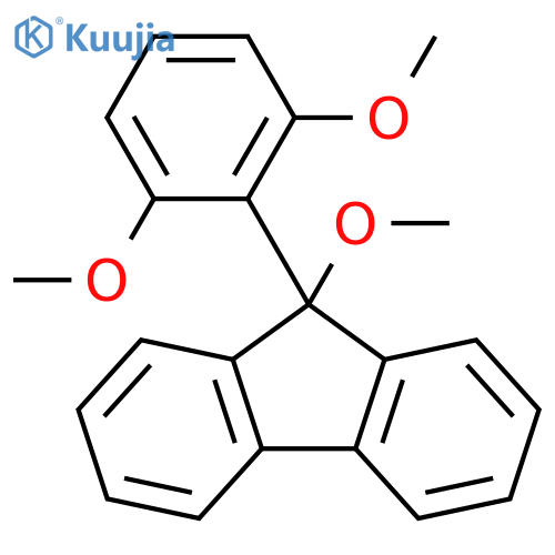 9H-Fluorene, 9-(2,6-dimethoxyphenyl)-9-methoxy- structure