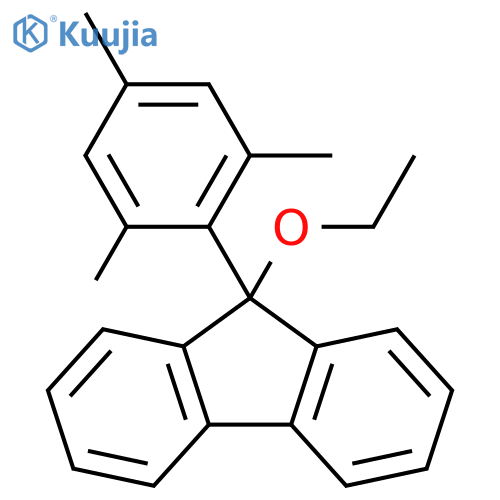 9H-Fluorene, 9-ethoxy-9-(2,4,6-trimethylphenyl)- structure
