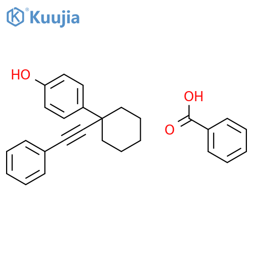 PHENOL, 4-[1-(PHENYLETHYNYL)CYCLOHEXYL]-, BENZOATE structure