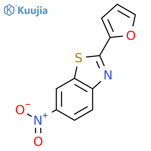 Benzothiazole, 2-(2-furanyl)-6-nitro- structure