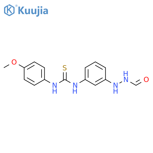 Thiourea, N-[3-(2-formylhydrazino)phenyl]-N'-(4-methoxyphenyl)- structure