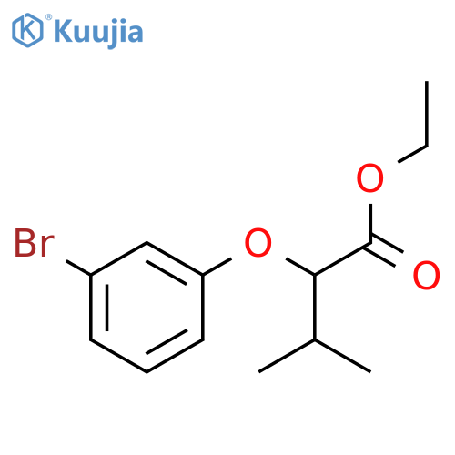 Butanoic acid, 2-(3-bromophenoxy)-3-methyl-, ethyl ester structure