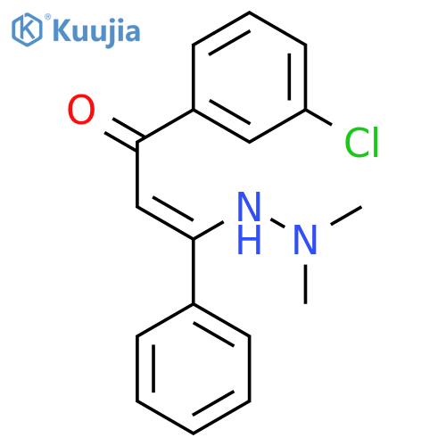 2-Propen-1-one, 1-(3-chlorophenyl)-3-(2,2-dimethylhydrazino)-3-phenyl- structure