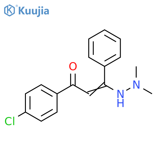2-Propen-1-one, 1-(4-chlorophenyl)-3-(2,2-dimethylhydrazino)-3-phenyl- structure