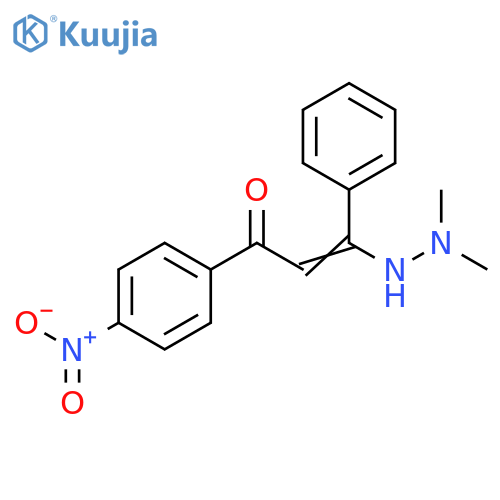 2-Propen-1-one, 3-(2,2-dimethylhydrazino)-1-(4-nitrophenyl)-3-phenyl- structure