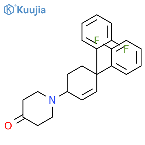 4-PIPERIDINONE, 1-[4,4-BIS(2-FLUOROPHENYL)-2-CYCLOHEXEN-1-YL]- structure