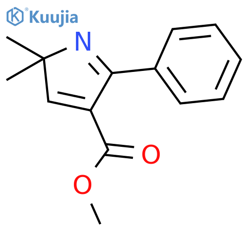 2H-PYRROLE-4-CARBOXYLIC ACID, 2,2-DIMETHYL-5-PHENYL-, METHYL ESTER structure