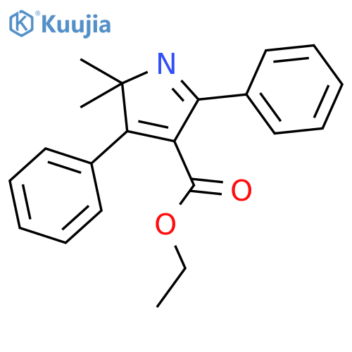 2H-PYRROLE-4-CARBOXYLIC ACID, 2,2-DIMETHYL-3,5-DIPHENYL-, ETHYL ESTER structure