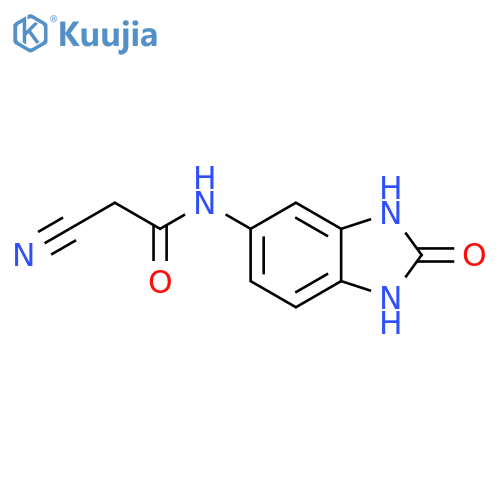 2-Cyano-N-(2-oxo-2,3-dihydro-1H-benzimidazol-5-yl)acetamide structure