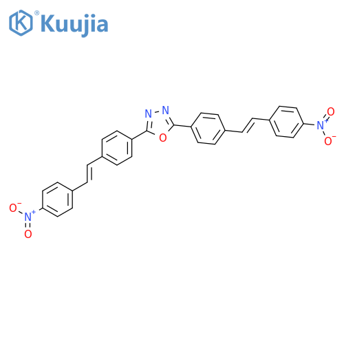 1,3,4-Oxadiazole, 2,5-bis[4-[2-(4-nitrophenyl)ethenyl]phenyl]- structure