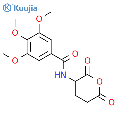 BENZAMIDE, 3,4,5-TRIMETHOXY-N-(TETRAHYDRO-2,6-DIOXO-2H-PYRAN-3-YL)- structure