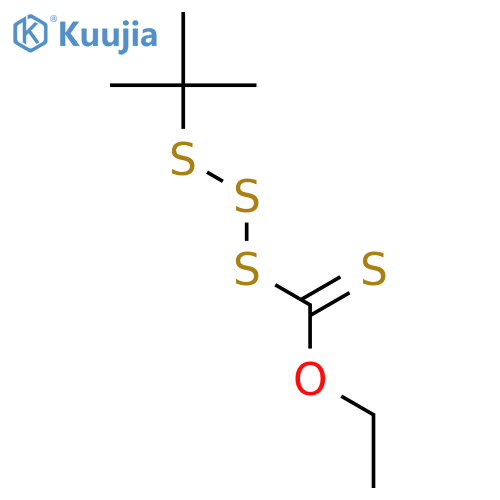 Trisulfide, 1,1-dimethylethyl ethoxythioxomethyl structure