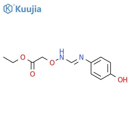 ACETIC ACID, [[[(4-HYDROXYPHENYL)IMINOMETHYL]AMINO]OXY]-, ETHYL ESTER structure