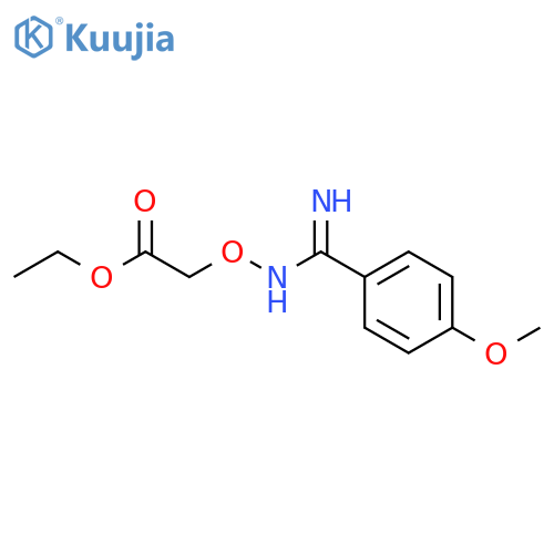 ACETIC ACID, [[[IMINO(4-METHOXYPHENYL)METHYL]AMINO]OXY]-, ETHYL ESTER structure