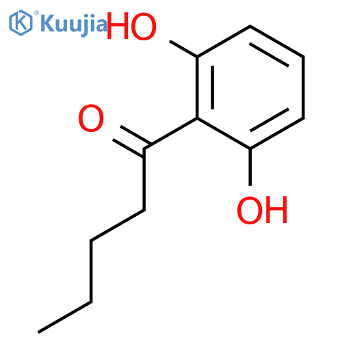 1-(2,6-dihydroxyphenyl)pentan-1-one structure