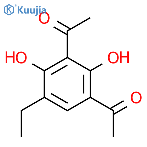 ETHANONE, 1,1'-(5-ETHYL-2,4-DIHYDROXY-1,3-PHENYLENE)BIS- structure