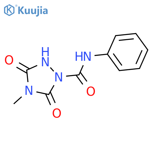 1,2,4-TRIAZOLIDINE-1-CARBOXAMIDE, 4-METHYL-3,5-DIOXO-N-PHENYL- structure