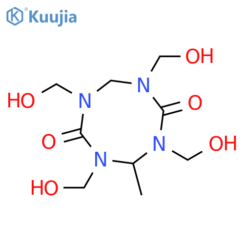 1,3,5,7-Tetrazocine-2,6(1H,3H)-dione, tetrahydro-1,3,5,7-tetrakis(hydroxymethyl)-4-methyl- structure