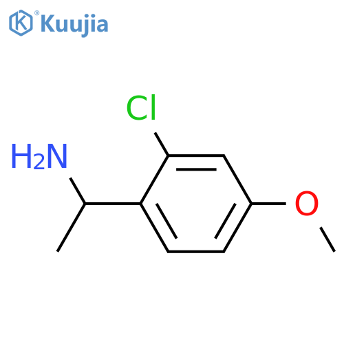 1-(2-Chloro-4-methoxyphenyl)ethan-1-amine structure