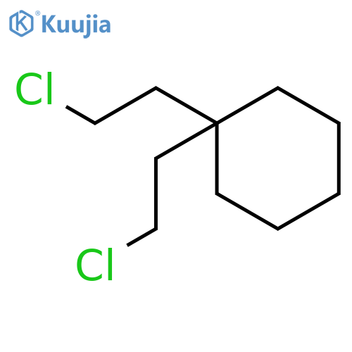 Cyclohexane, bis(2-chloroethyl)- structure