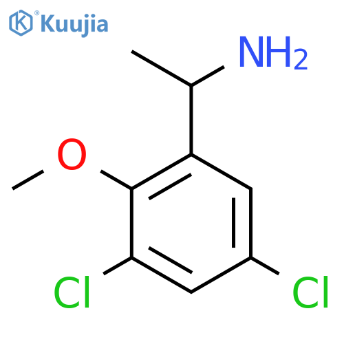 1-(3,5-dichloro-2-methoxyphenyl)ethan-1-amine structure