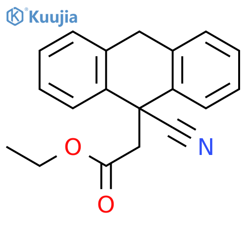 9-ANTHRACENEACETIC ACID, 9-CYANO-9,10-DIHYDRO-, ETHYL ESTER structure