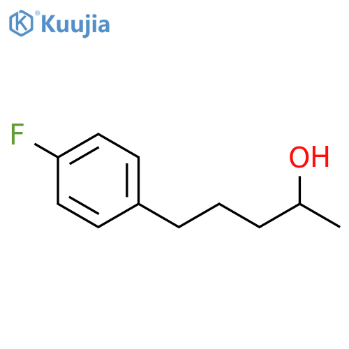 5-(4-fluorophenyl)pentan-2-ol structure