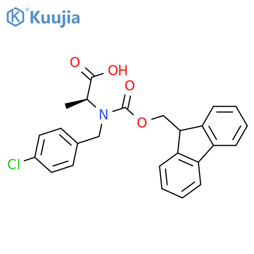 L-Alanine, N-[(4-chlorophenyl)methyl]-N-[(9H-fluoren-9-ylmethoxy)carbonyl]- structure