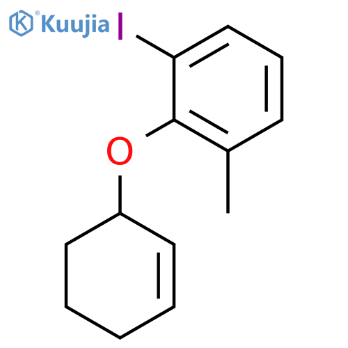 Benzene, 2-(2-cyclohexen-1-yloxy)-1-iodo-3-methyl- structure