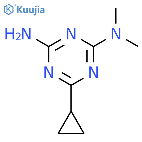 6-Cyclopropyl-N,N-dimethyl-1,3,5-triazine-2,4-diamine structure