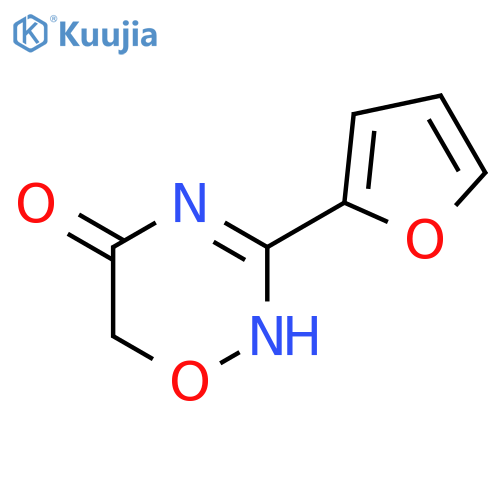 2H-1,2,4-OXADIAZIN-5(6H)-ONE, 3-(2-FURANYL)- structure