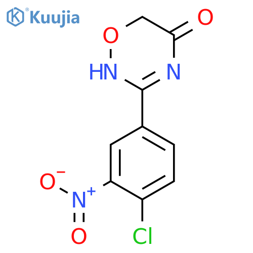 2H-1,2,4-Oxadiazin-5(6H)-one, 3-(4-chloro-3-nitrophenyl)- structure