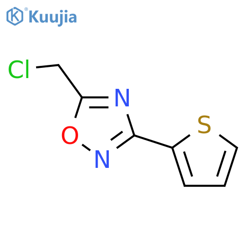 5-(chloromethyl)-3-(thiophen-2-yl)-1,2,4-oxadiazole structure