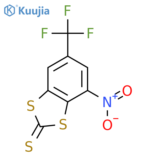 1,3-BENZODITHIOLE-2-THIONE, 4-NITRO-6-(TRIFLUOROMETHYL)- structure