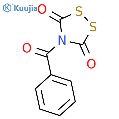 1,2,4-Dithiazolidine-3,5-dione, 4-benzoyl- structure