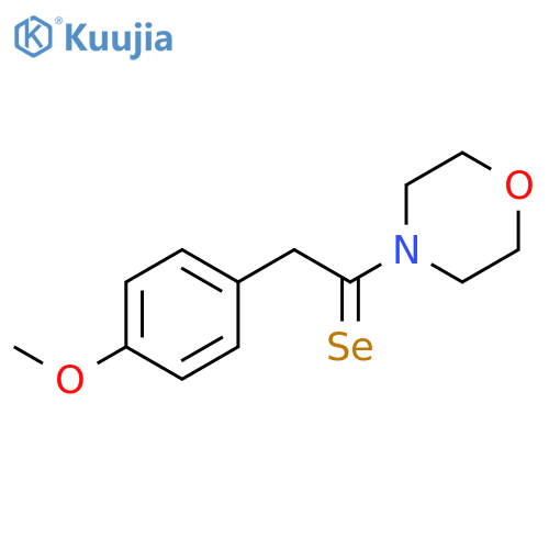 Morpholine, 4-[2-(4-methoxyphenyl)-1-selenoxoethyl]- structure