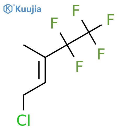 2-PENTENE, 1-CHLORO-4,4,5,5,5-PENTAFLUORO-3-METHYL-, (E)- structure