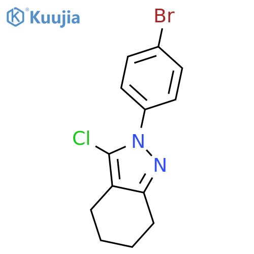 2H-INDAZOLE, 2-(4-BROMOPHENYL)-3-CHLORO-4,5,6,7-TETRAHYDRO- structure