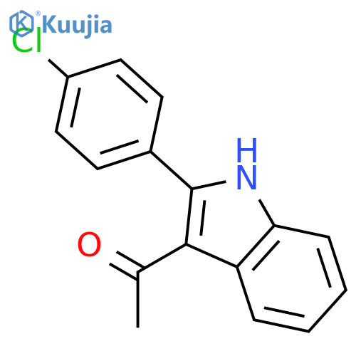 ETHANONE, 1-[2-(4-CHLOROPHENYL)-1H-INDOL-3-YL]- structure