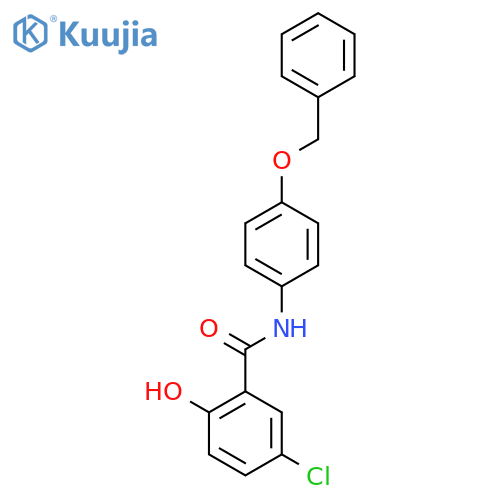 Benzamide, 5-chloro-2-hydroxy-N-[4-(phenylmethoxy)phenyl]- structure