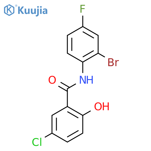Benzamide, N-(2-bromo-4-fluorophenyl)-5-chloro-2-hydroxy- structure